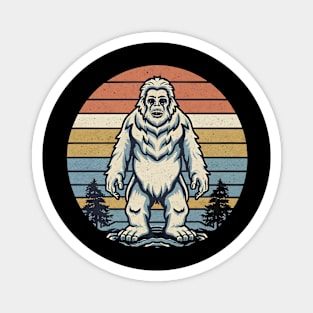 Retro vintage yeti Magnet